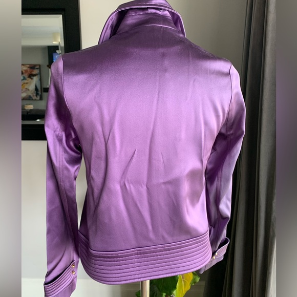 Koshka Mashka Paris blazer in a metallic purple silk size 36 - Picture 2 of 6